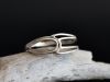 Bague boucle, bague en argent fait main par Maryjou — vue 5