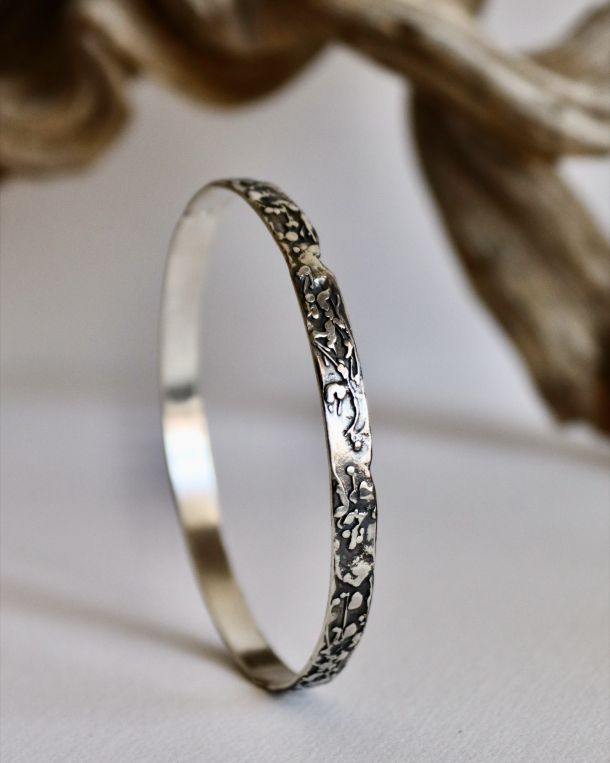 Bracelet parchemin, bracelet en argent fait main par Maryjou