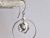 Boucles Lunja, boucles d’oreilles en argent fait main par Maryjou — vue 4