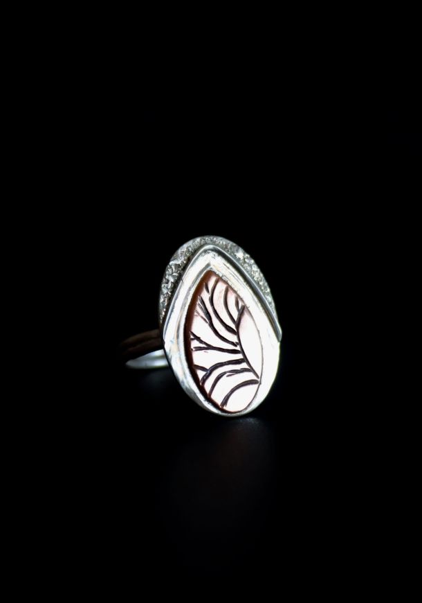 Bague Orya, bague en argent fait main par Maryjou