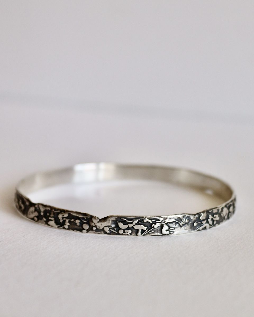 Bracelet parchemin, bracelet en argent fait main par Maryjou — vue 4