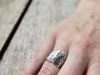 Bague empreinte, bague en argent fait main par Maryjou — vue 6