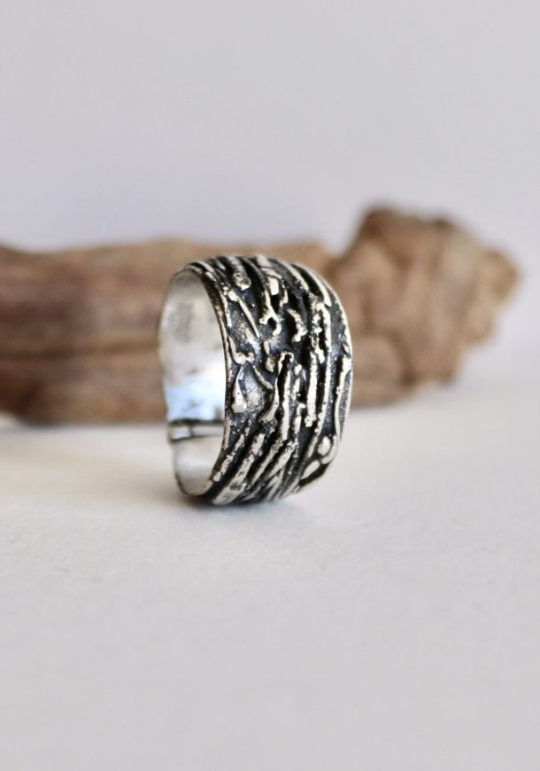 Bague lacy, bague en argent fait main par Maryjou