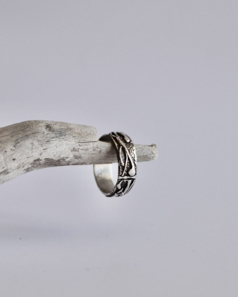 Bague racyne, bague en argent fait main par Maryjou