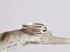 Bague boucle, bague en argent fait main par Maryjou — vue 3