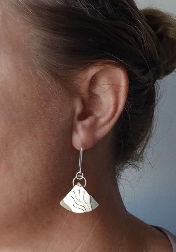 Boucles Anonymes, boucles d’oreilles en argent fait main par Maryjou
