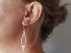 Boucles Elyan, boucles d’oreilles en argent fait main par Maryjou