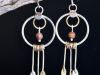 Boucles Silaya, boucles d’oreilles en argent fait main par Maryjou — vue 2