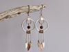Boucles Silaya, boucles d’oreilles en argent fait main par Maryjou — vue 4