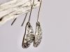 Boucles zébrées, boucles d’oreilles en argent fait main par Maryjou — vue 4