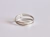 Bague boucle, bague en argent fait main par Maryjou — vue 4