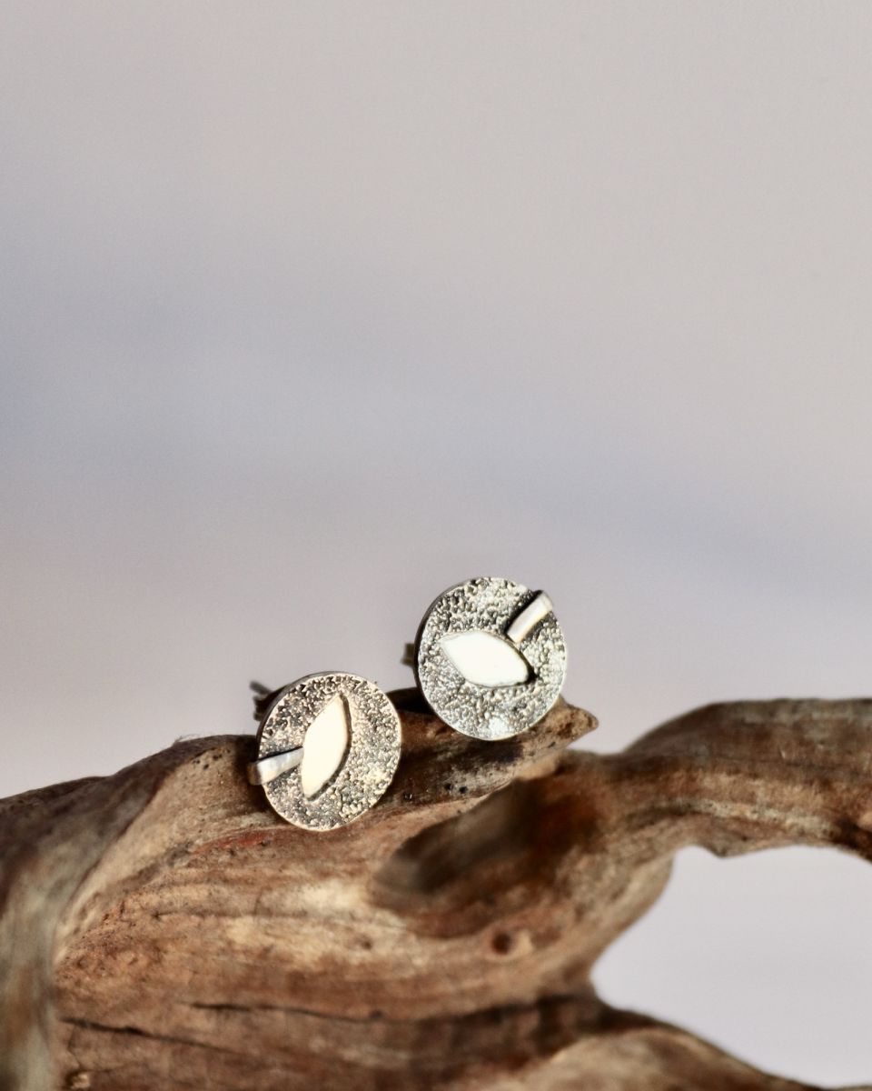 Boucles Mira, boucles d’oreilles en argent fait main par Maryjou — vue 4
