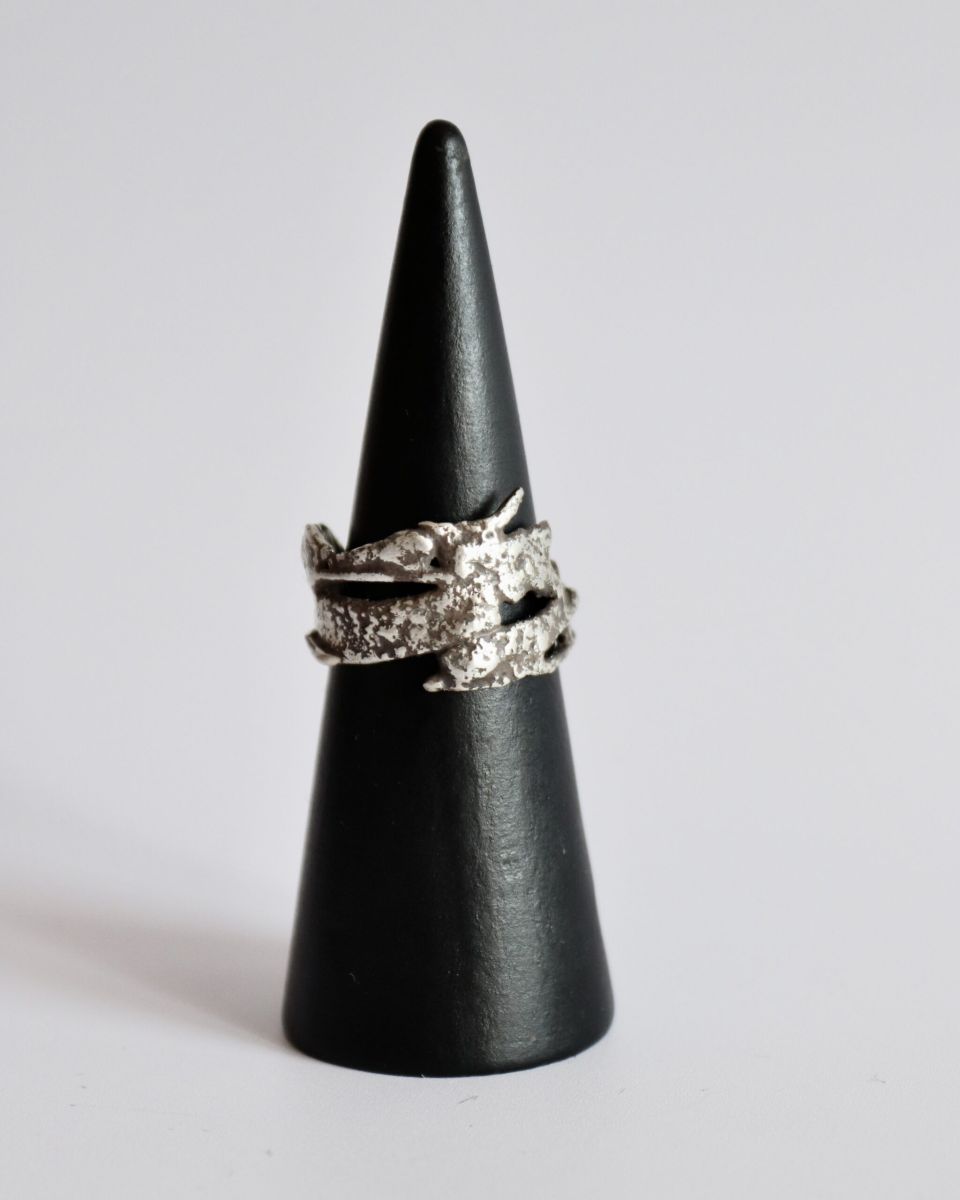 Bague Elyane, bague en argent fait main par Maryjou