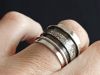 Bague tellure, bague en argent fait main par Maryjou