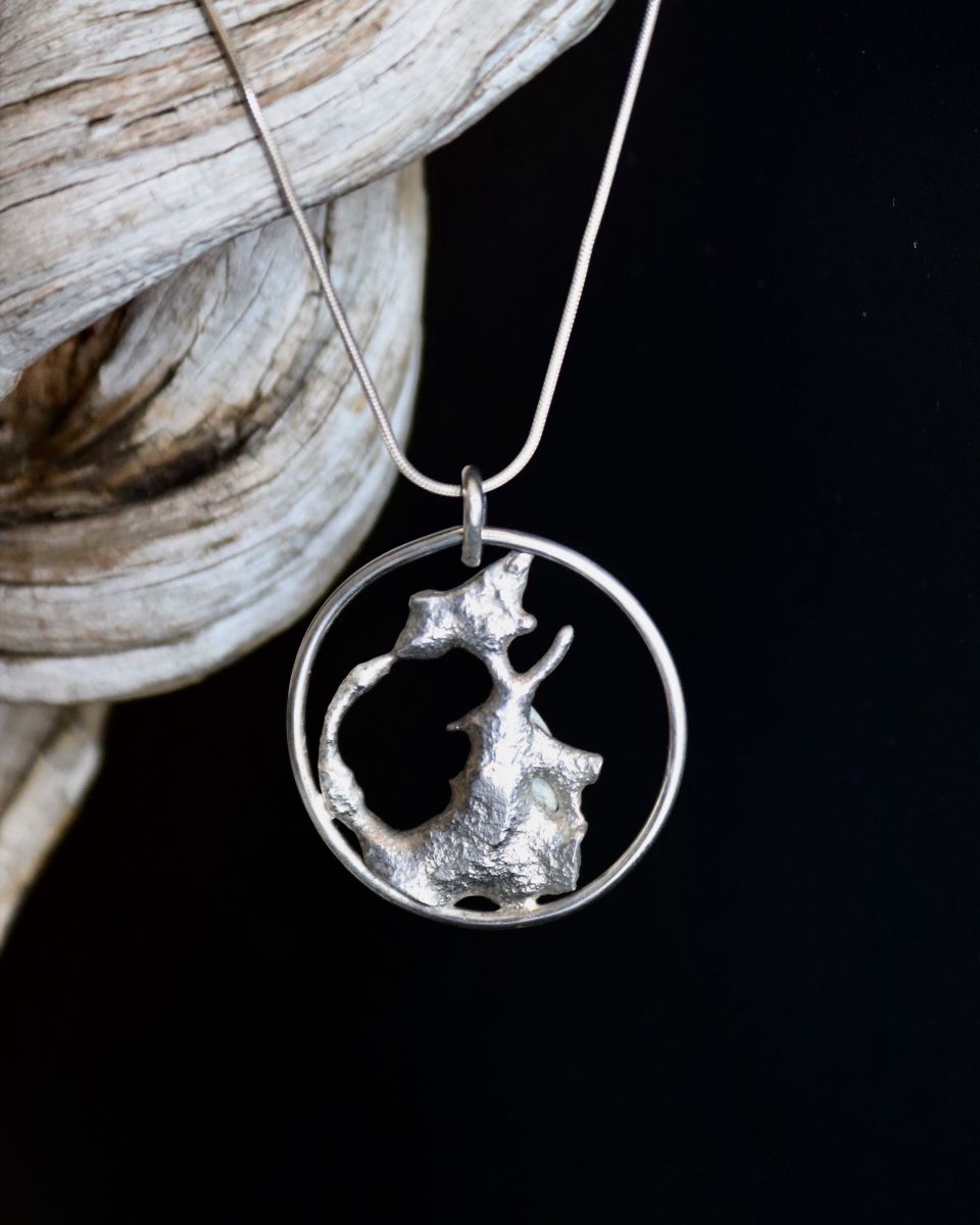 Pendentif songe, pendentif en argent fait main par Maryjou — vue 2