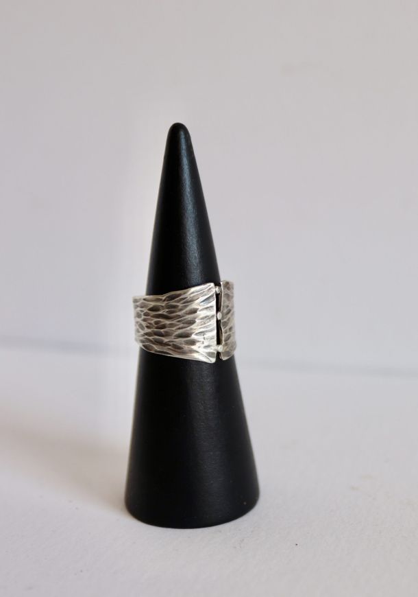 Bague empreinte, bague en argent fait main par Maryjou