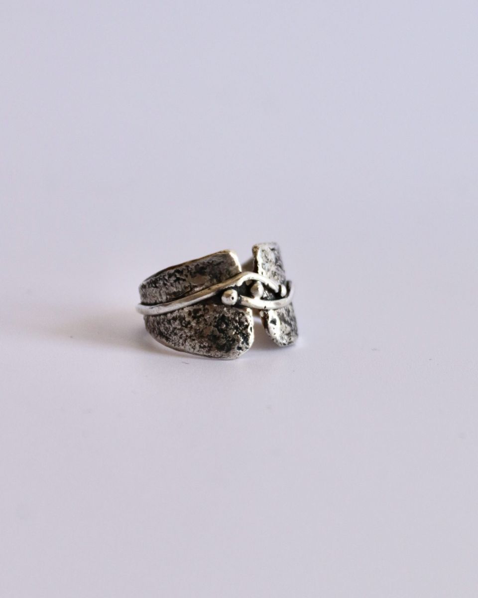 Bague éclat, bague en argent fait main par Maryjou — vue 4