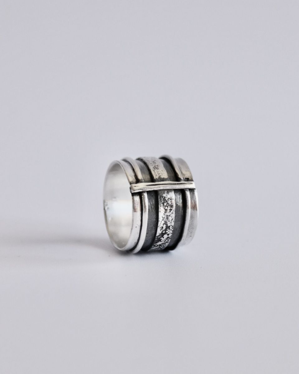 Bague tellure, bague en argent fait main par Maryjou — vue 2