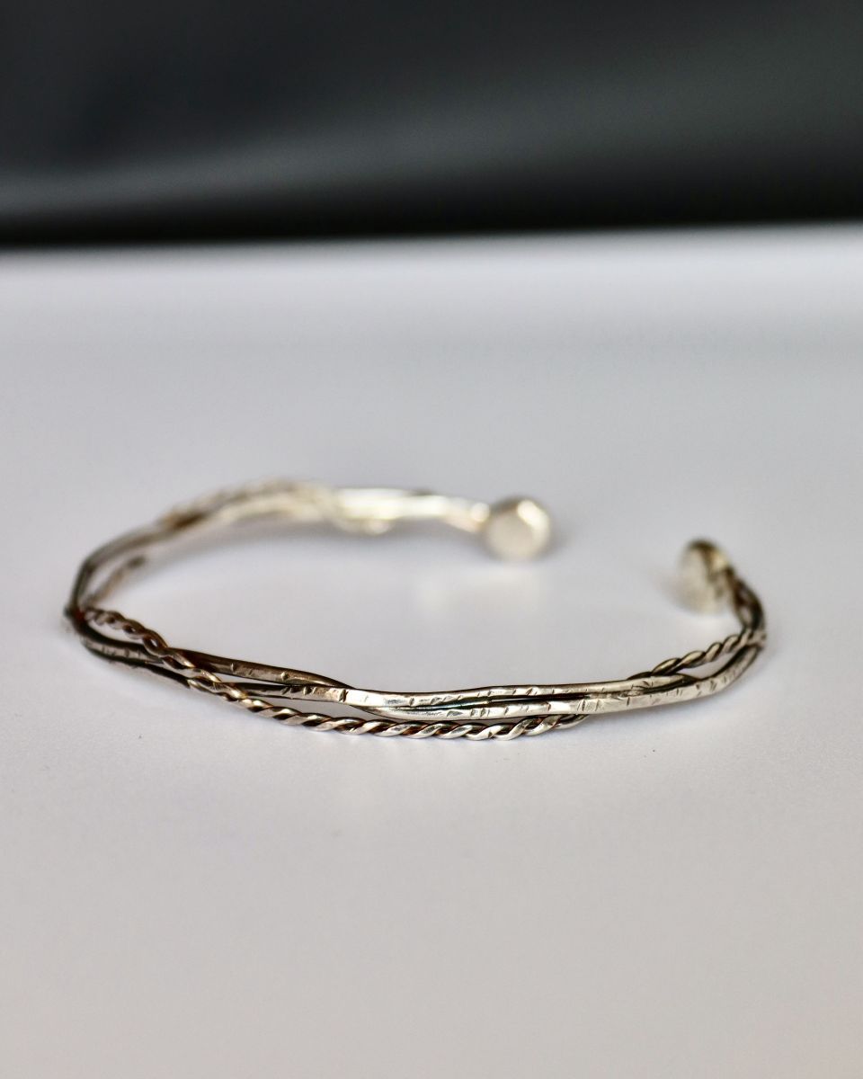 Bracelet entrelacs, bracelet en argent fait main par Maryjou — vue 3