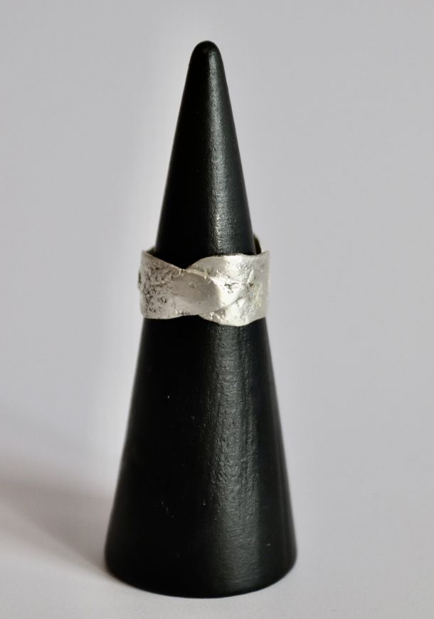Bague pétale, bague en argent fait main par Maryjou