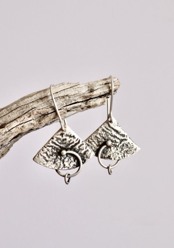Boucles Kira 13 Boucles Orka, boucles d’oreilles en argent fait main par Maryjou — vue 3