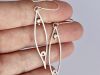 Boucles Elyan, boucles d’oreilles en argent fait main par Maryjou — vue 4
