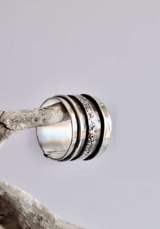 Bague Nénuphar 9 Bague tellure, bague en argent fait main par Maryjou — vue 5
