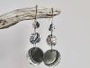 Boucles Lunes, boucles d’oreilles en argent fait main par Maryjou — vue 4