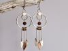 Boucles Silaya, boucles d’oreilles en argent fait main par Maryjou — vue 3