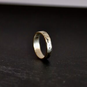 Bague diagonale, bague en argent fait main par Maryjou