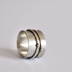 Bague double jeu, bague en argent fait main par Maryjou