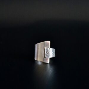 Bague duelle, bague en argent fait main par Maryjou