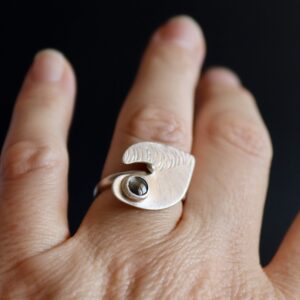 Bague Eylor, bague en argent fait main par Maryjou