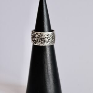 Bague krepi, bague en argent fait main par Maryjou