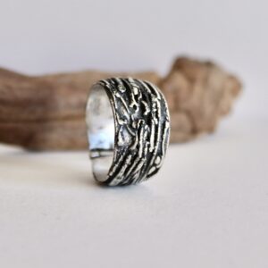 Bague lacy, bague en argent fait main par Maryjou