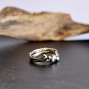 Bague Lelyane 2, bague en argent fait main par Maryjou
