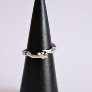 Bague Lelyane, bague en argent fait main par Maryjou