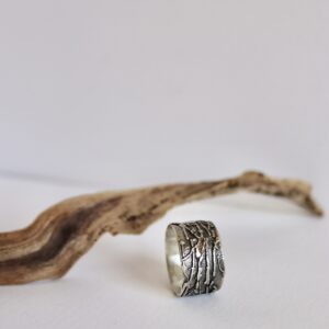 Bague parchemin, bague en argent fait main par Maryjou