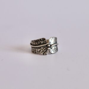 Bague réticulée, bague en argent fait main par Maryjou
