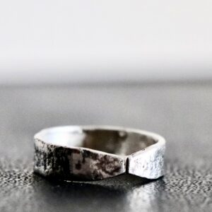 Bague ruban, bague en argent fait main par Maryjou