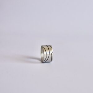 Bague sentier, bague en argent fait main par Maryjou