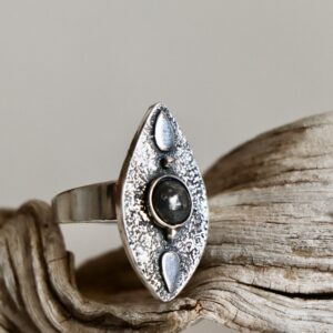 Bague Yris, bague en argent fait main par Maryjou