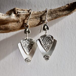 Boucles amazones, boucles d’oreilles en argent fait main par Maryjou