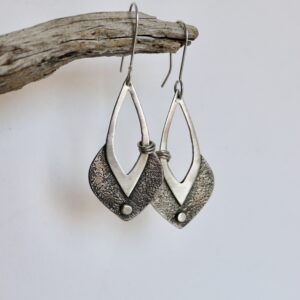Boucles Arabesques, boucles d’oreilles en argent fait main par Maryjou