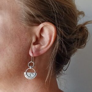 Boucles Equylibre, boucles d’oreilles en argent fait main par Maryjou
