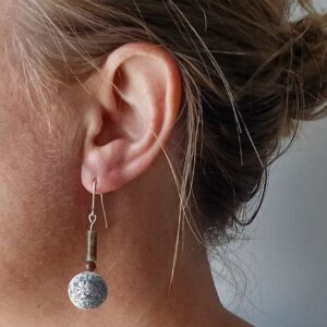 Boucles Estyve, boucles d’oreilles en argent fait main par Maryjou