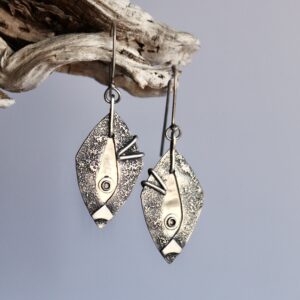 Boucles Hemera, boucles d’oreilles en argent fait main par Maryjou