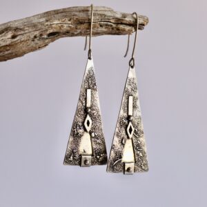 Boucles Kira, boucles d’oreilles en argent fait main par Maryjou