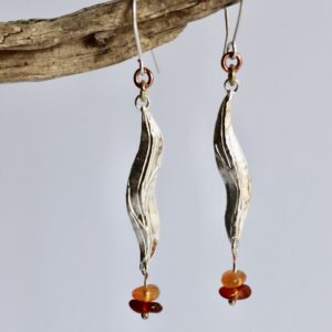 Boucles Nehalys, boucles d’oreilles en argent fait main par Maryjou