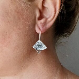 Boucles Orka, boucles d’oreilles en argent fait main par Maryjou